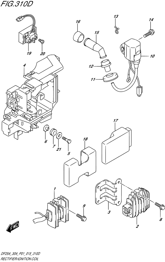 Rectifier/ignition coil