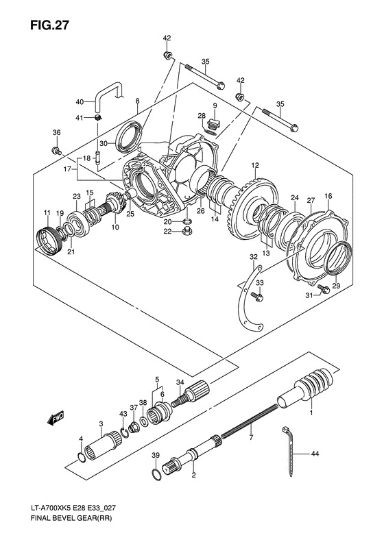 Final bevel gear