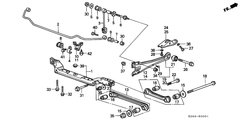 Rear lower arm/ rear stabilizer