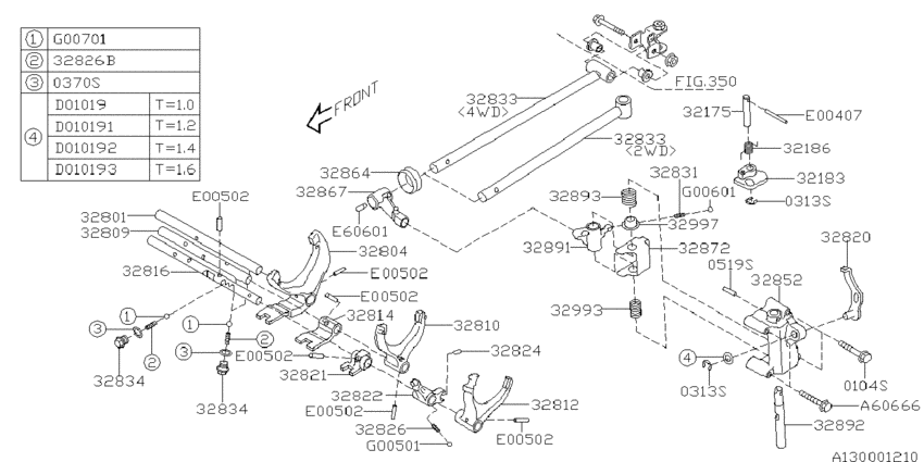 Mt, shifter fork & shifter rail