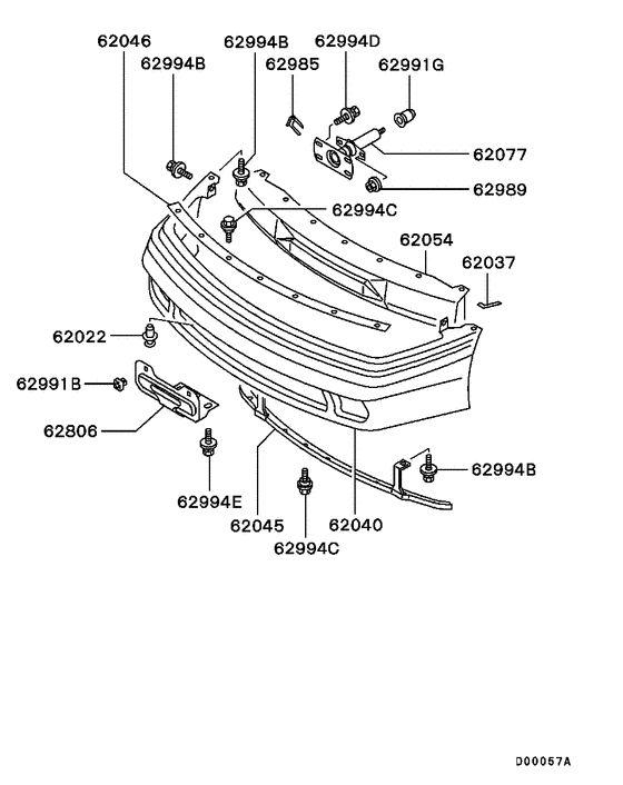Front bumper & support