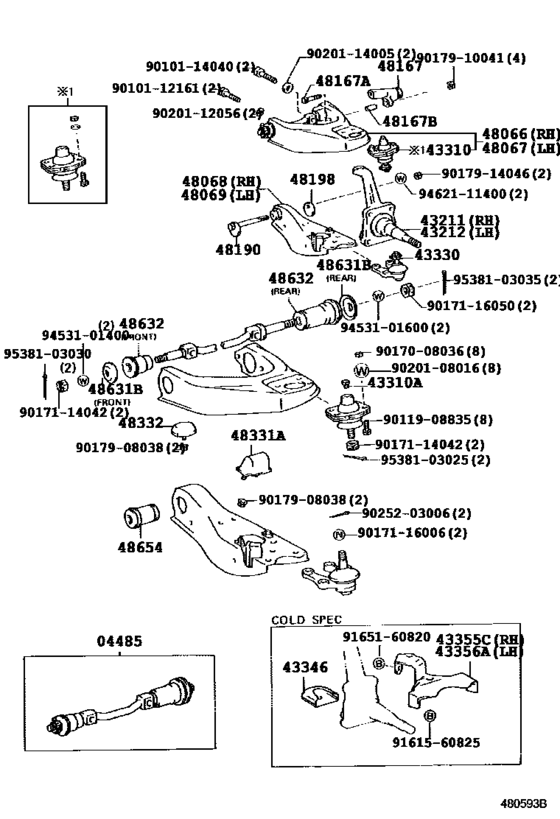 Front Axle Arm & Steering Knuckle