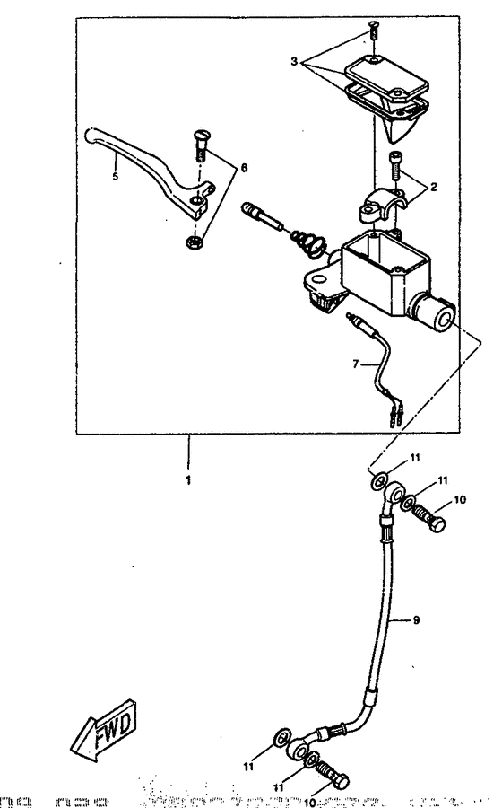 Front master cylinder