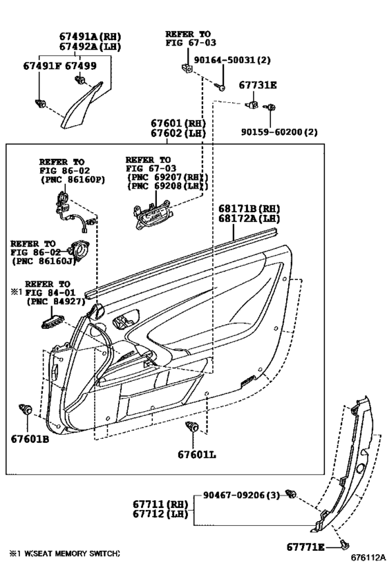 Front Door Panel & Glass