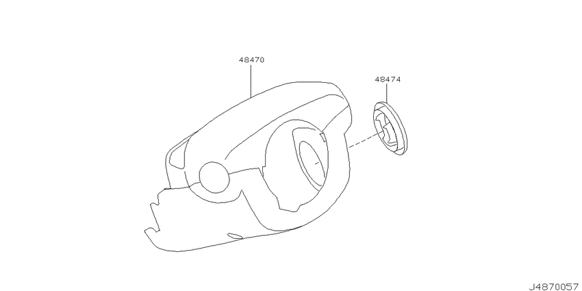 Steering column shell cover