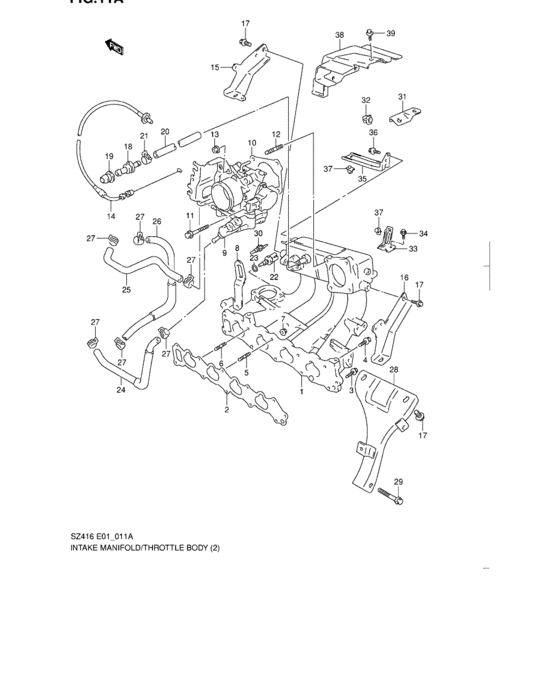 Intake manifold and throttle body