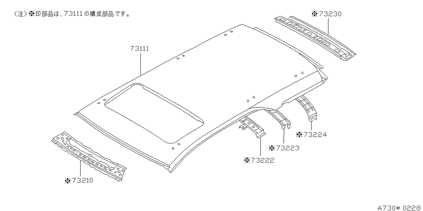 Roof panel & fitting