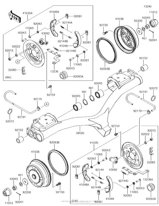 Rear Hubs/brakes