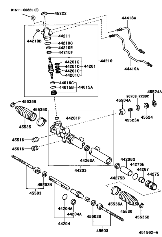 Front Steering Gear & Link