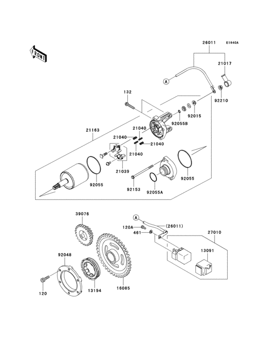Starter motor(e9f)