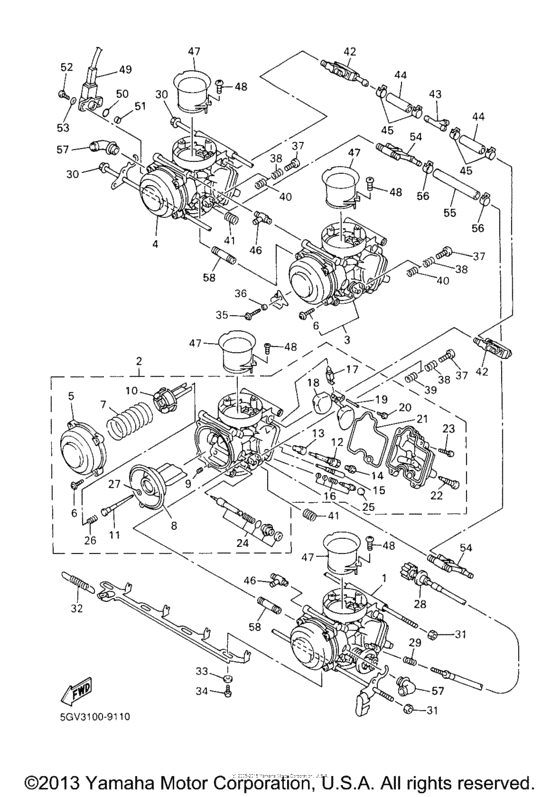 Carburetor for 1999 Yamaha YZFR6/ YZF600 YZFR6 USA sales region