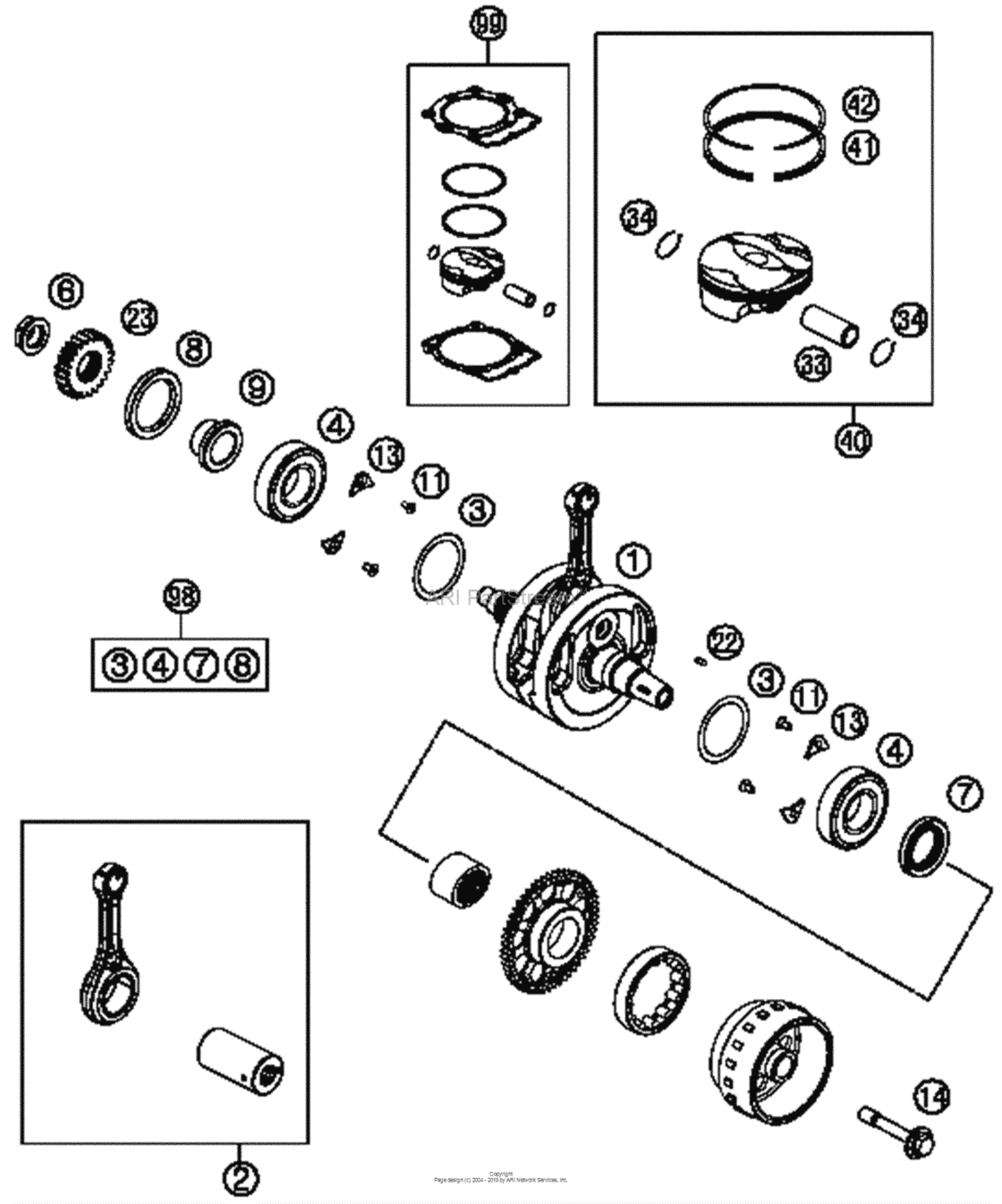 Crankshaft, Piston