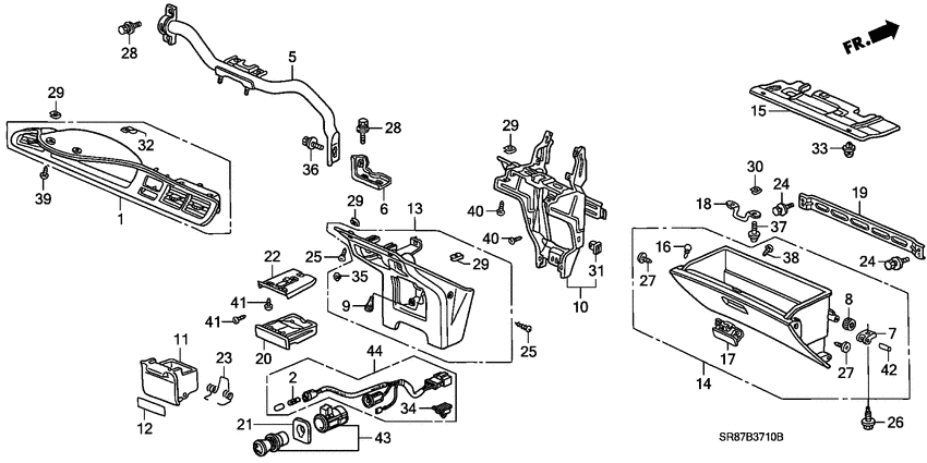 Instrument panel garnish