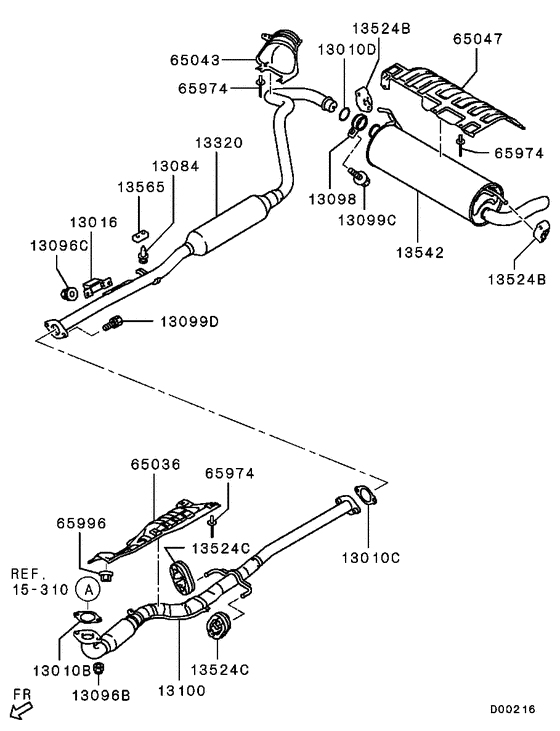 Exhaust pipe & muffler