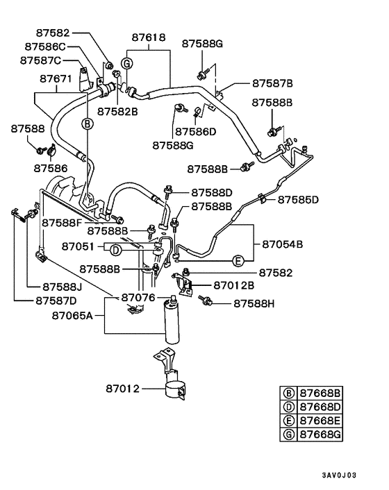 A/c condenser, piping