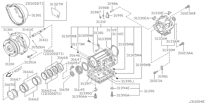 Torque converter,housing & case