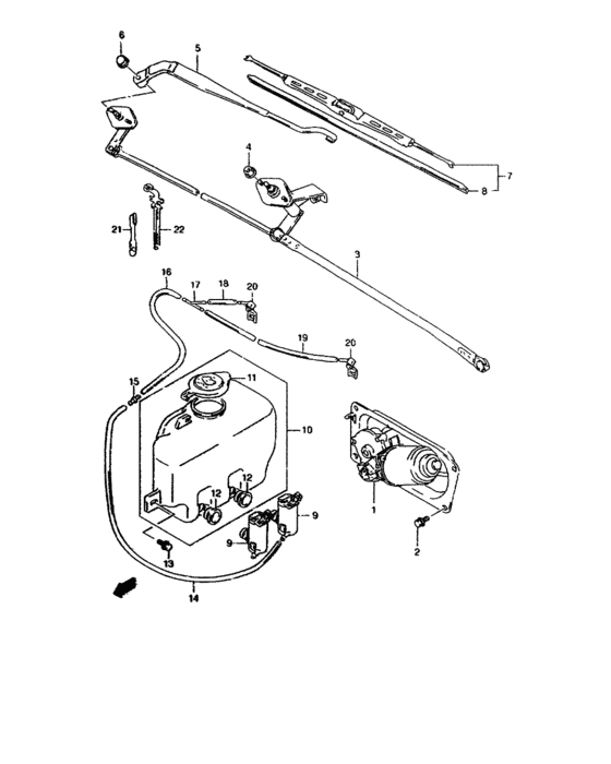 A fr windshield wiper
