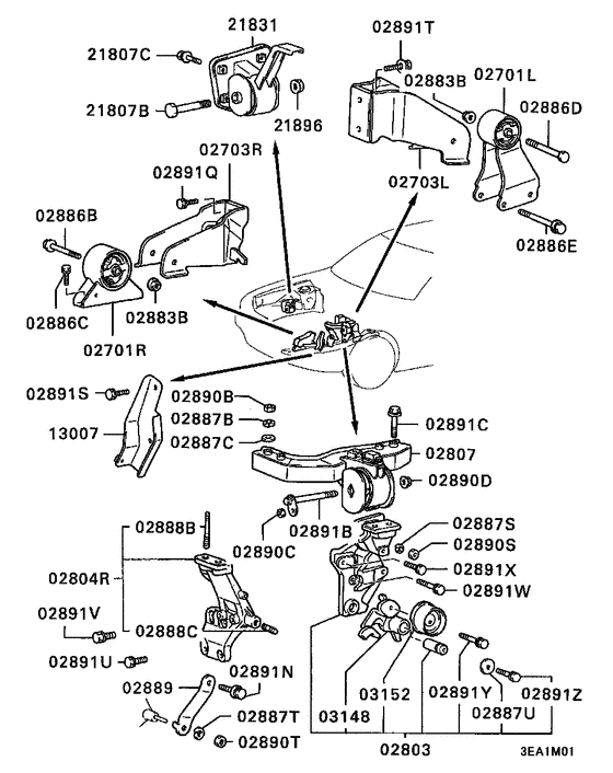 Engine mounting & support