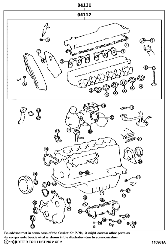 Engine Overhaul Gasket Kit