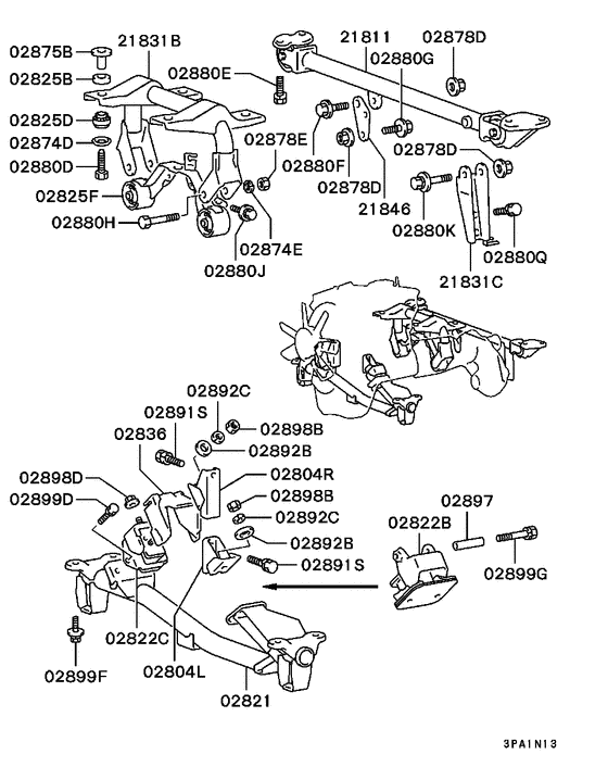 Engine mounting & support