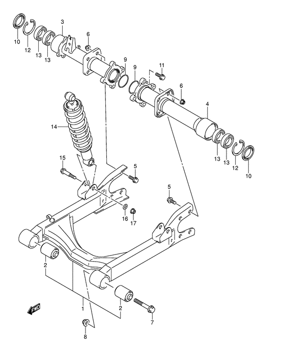 Rear swingingarm