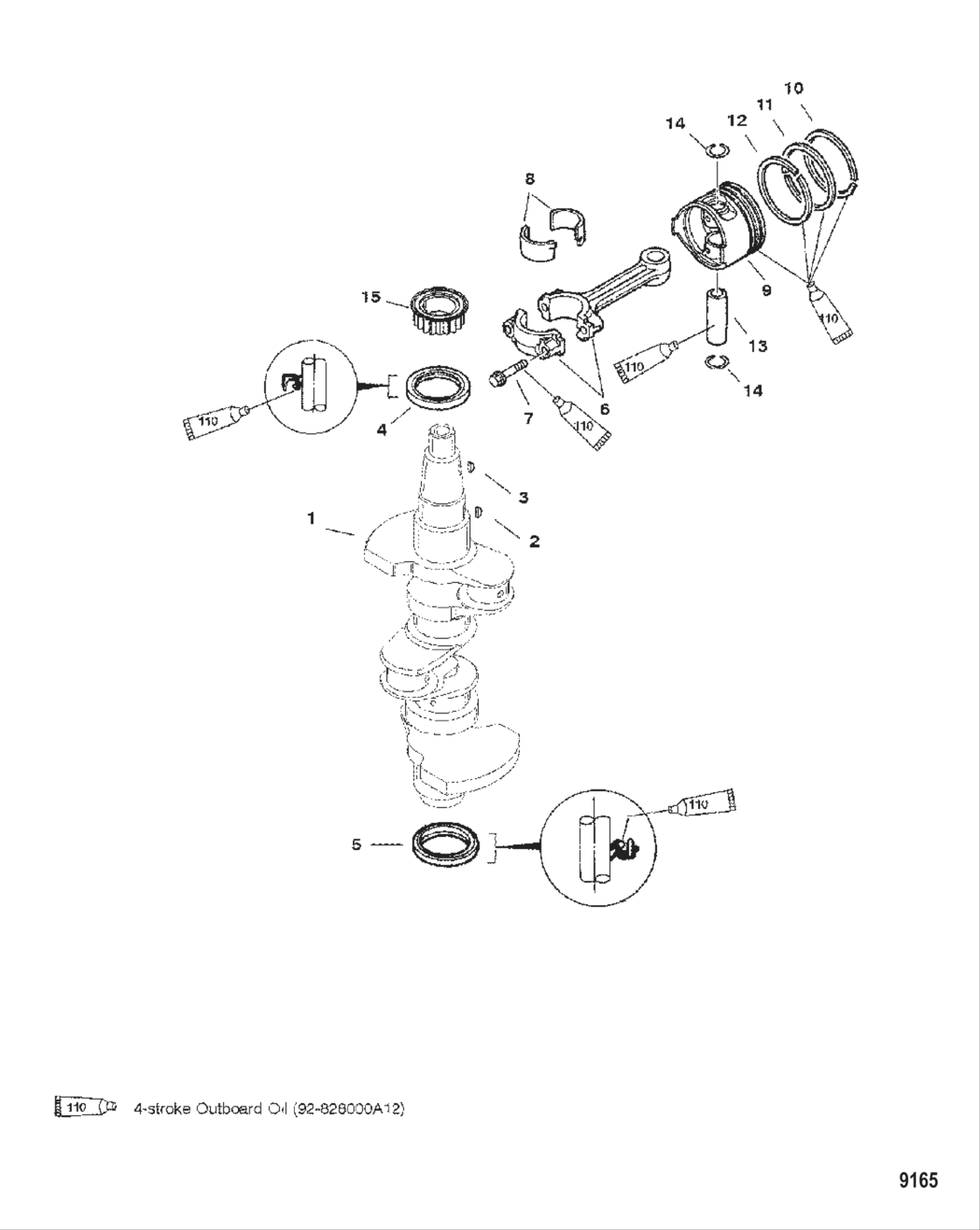 Crankshaft, Piston And Connecting Rods
