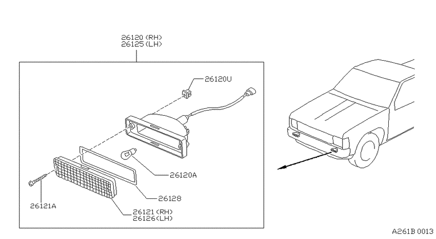 Front combination lamp