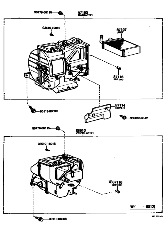 Heating & Air Conditioning - Heater Unit & Blower