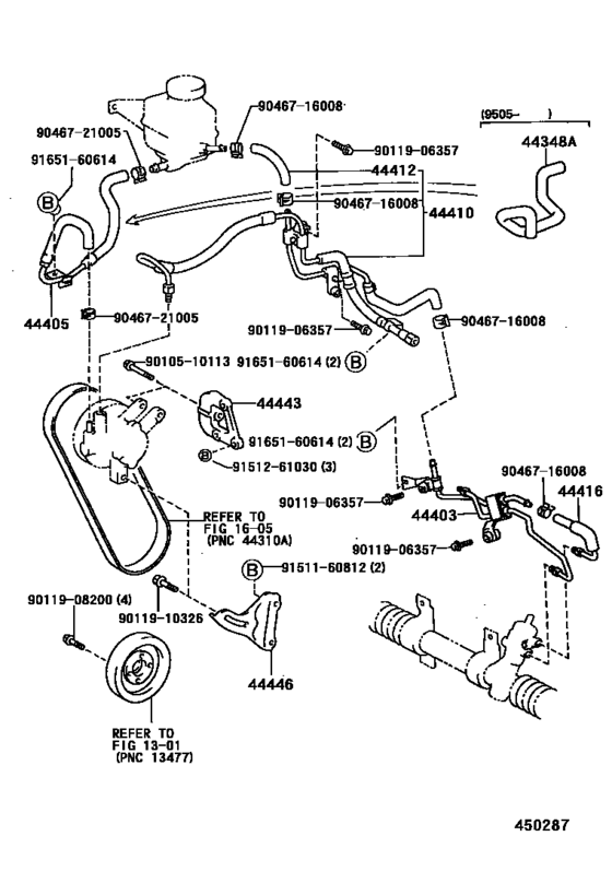 Power Steering Tube for 1992 - 1997 Toyota COROLLA EE100 | General ...