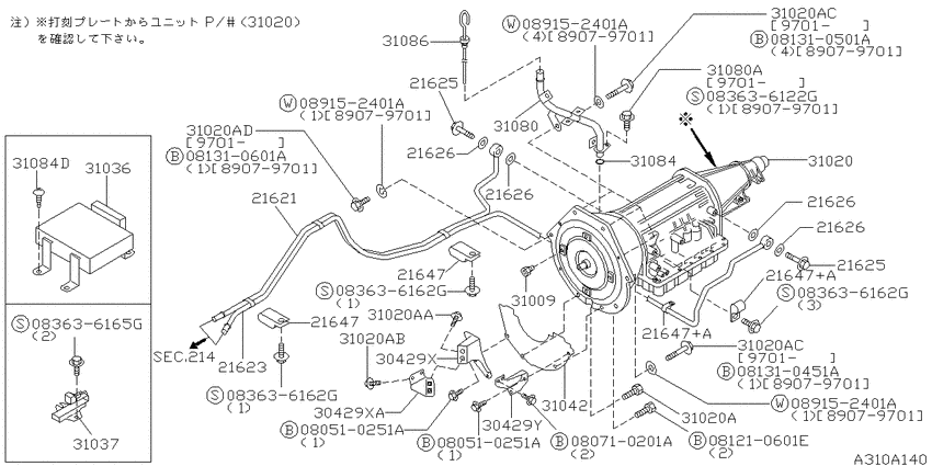 Auto transmission,transaxle & fitting