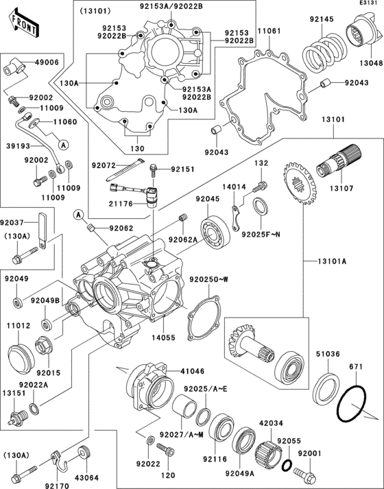 Front bevel gear(1/3)