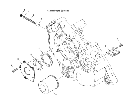 Oil pump and oil filter