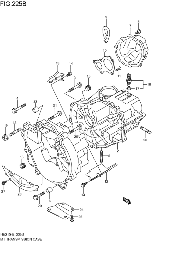 mt - transmission case