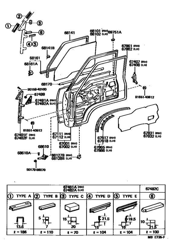 Front Door Panel & Glass