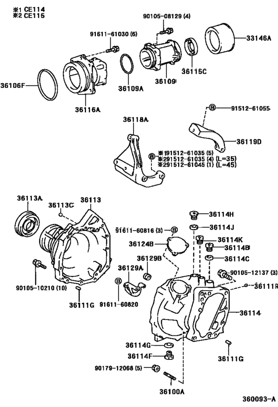 Transfer Case & Extension Housing