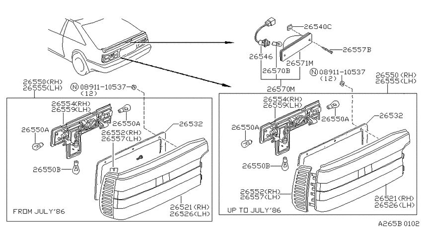 Rear combination lamp