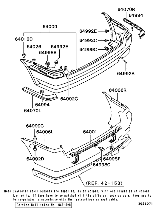 Rear bumper & support