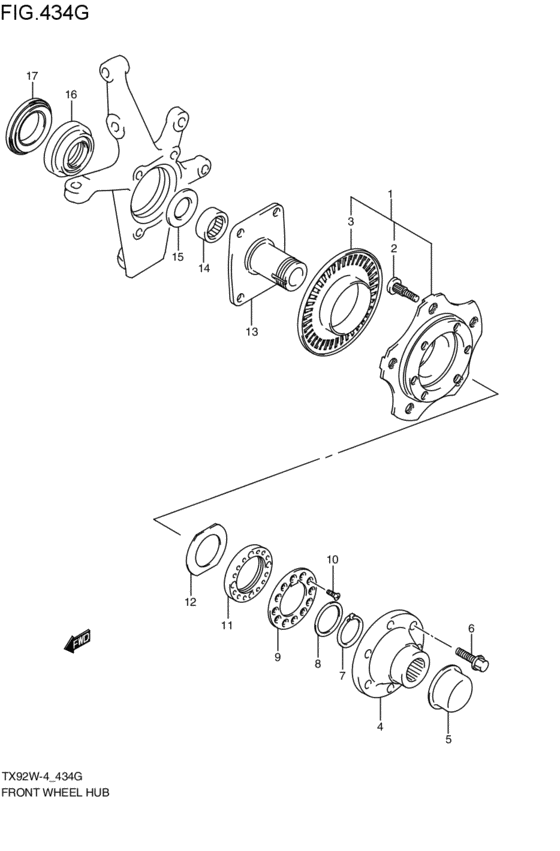 front wheel hub