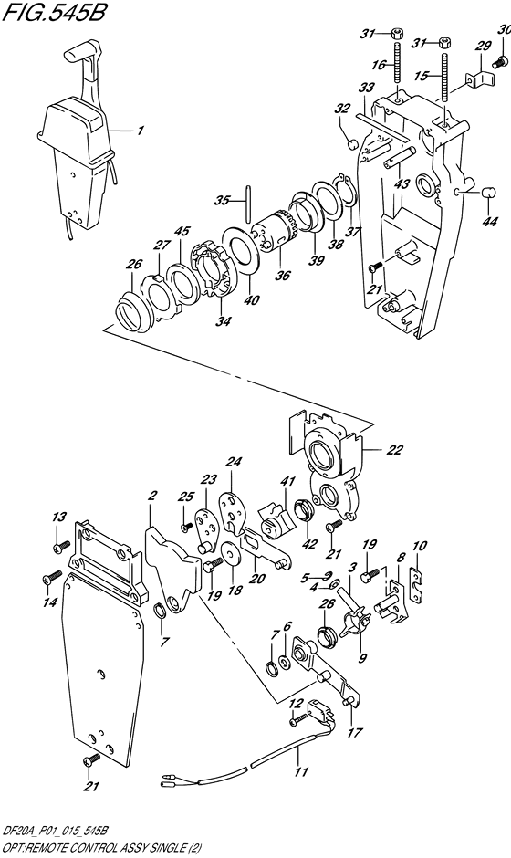 Opt:remote control assy single
