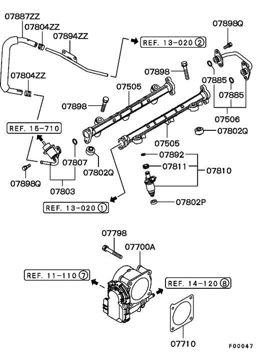 Injector & throttle body