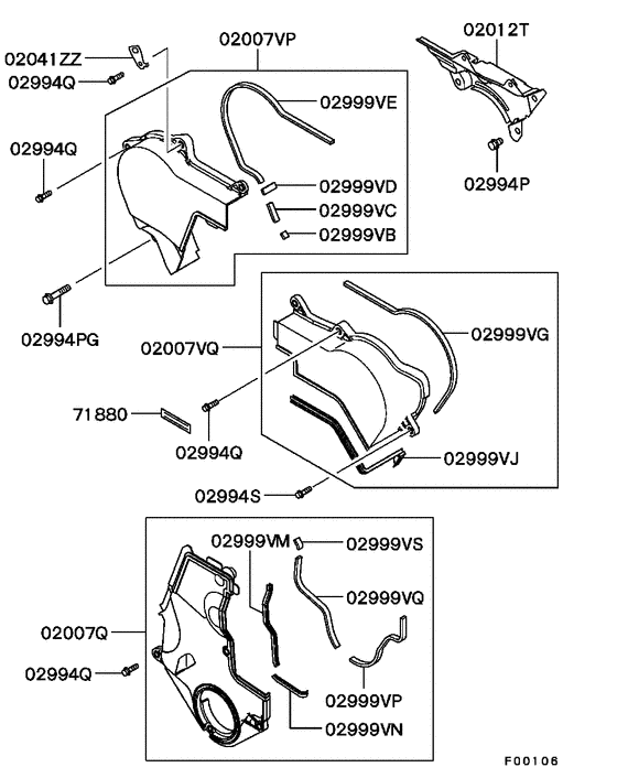Cover,rear plate & oil pan