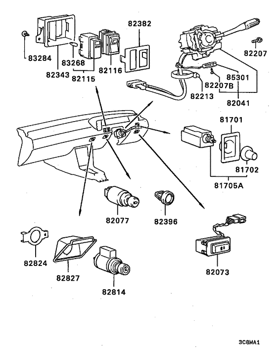 Switch & cigar lighter