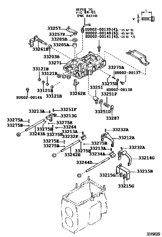 Gear Shift Fork & Lever Shaft (Mtm)