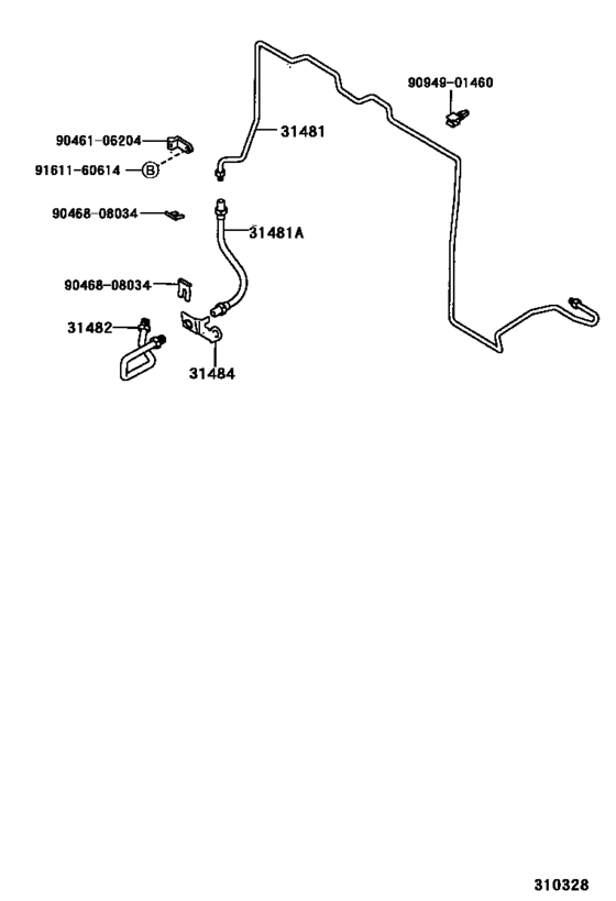 Clutch Pedal & Flexible Hose