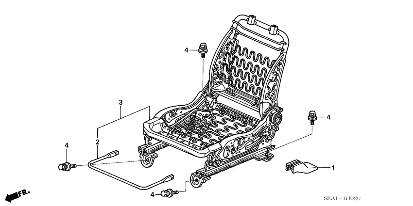 Front seat components