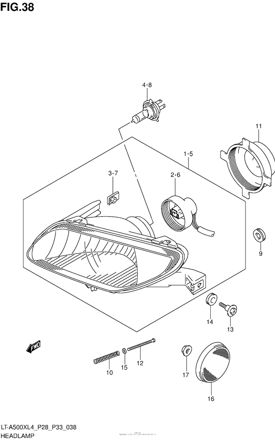 Headlamp (Lt-A500Xl4 P28)