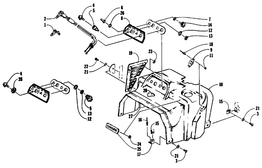 Switch and console assembly