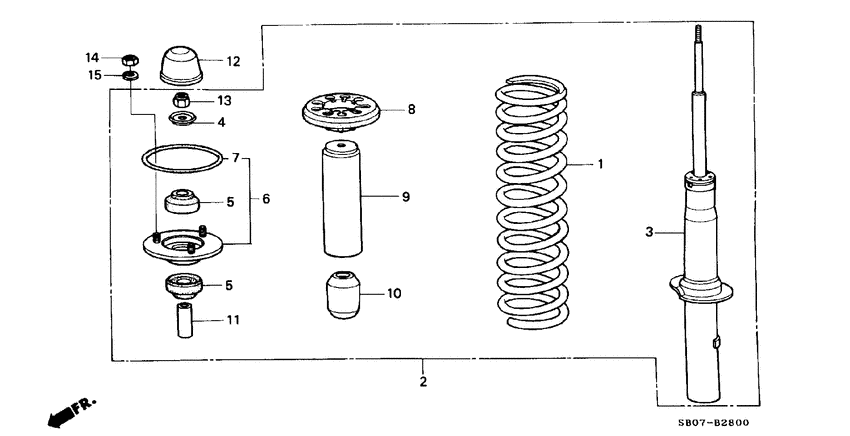 Front shock absorber