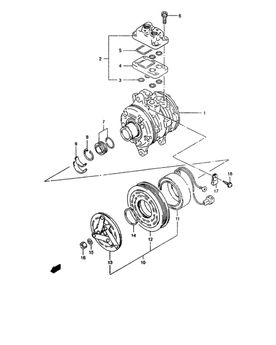 Compressor and magnet clutch