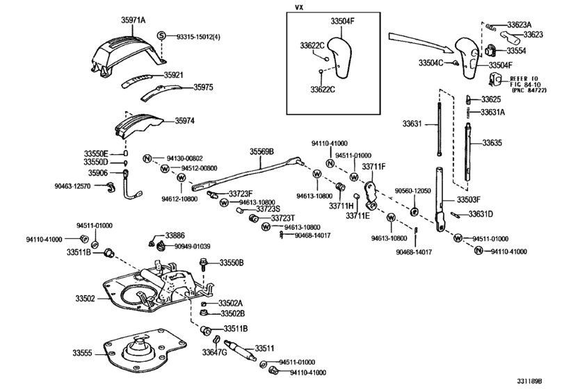 Shift Lever & Retainer